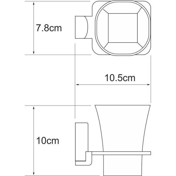 Стакан для зубных щеток WasserKraft Leine K-5028W - 3 Стакан для зубных щеток WasserKraft Leine K-5028W фото 3