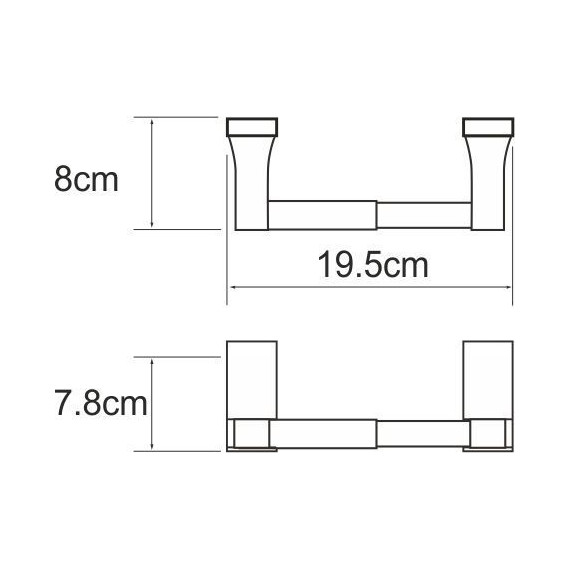 Держатель для туалетной бумаги WasserKraft Lopau K-6022 фото 3