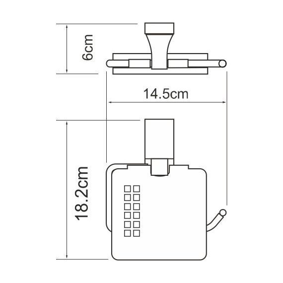 Держатель для туалетной бумаги WasserKraft Lopau K-6025 фото 3
