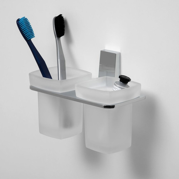 Двойной стакан для зубных щеток WasserKraft Lopau K-6028D фото 2