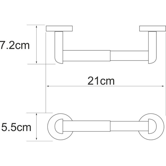 Держатель для туалетной бумаги WasserKraft Rhein K-6222 фото 3
