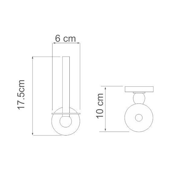 Держатель для туалетной бумаги WasserKraft Nau K-7797 - 3 Держатель для туалетной бумаги WasserKraft Nau K-7797 фото 3