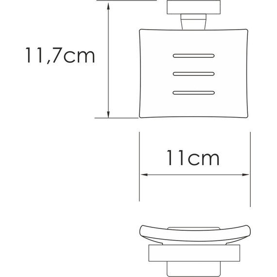 Мыльница WasserKraft Rhin K-8729, цвет никель - 3 Мыльница WasserKraft Rhin K-8729, цвет никель фото 3