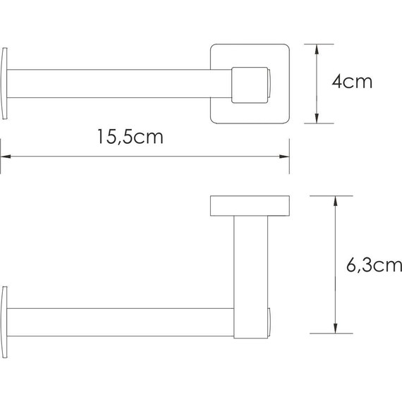Держатель для туалетной бумаги WasserKraft Rhin K-8796, цвет никель фото 3