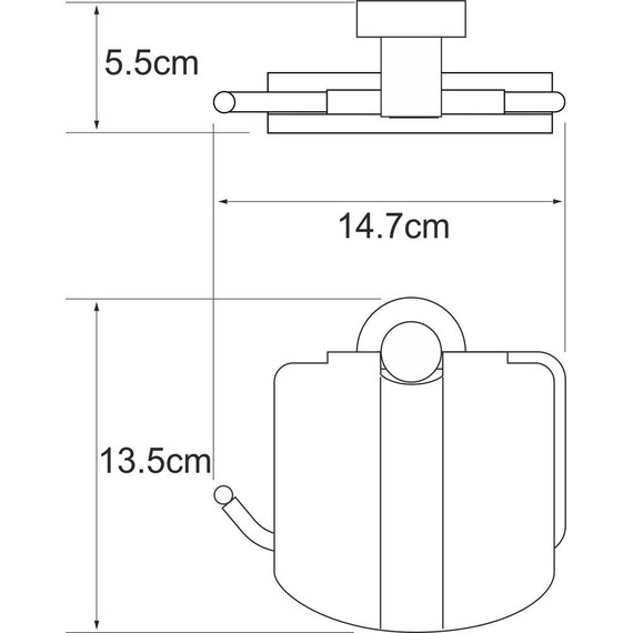 Держатель для туалетной бумаги WasserKraft Donau K-9425 фото 3