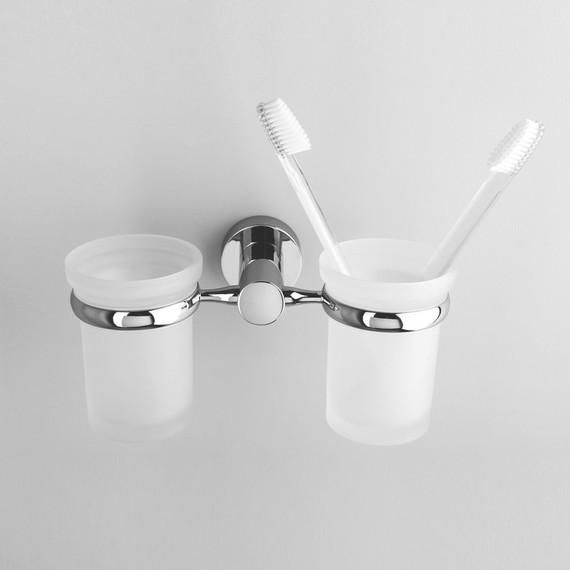 Двойной стакан для зубных щеток WasserKraft Donau K-9428D фото 2