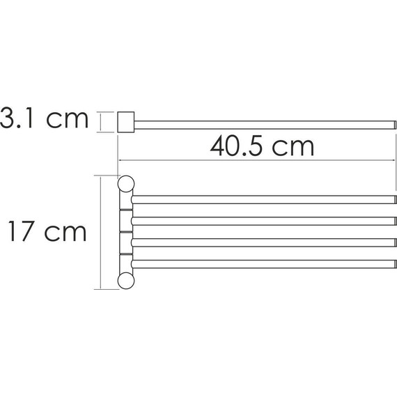 Держатель для полотенец WasserKraft K-1034W, цвет белый фото 2