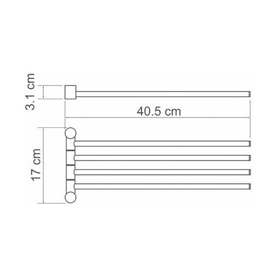 Держатель для полотенец WasserKraft K-1034 фото 3