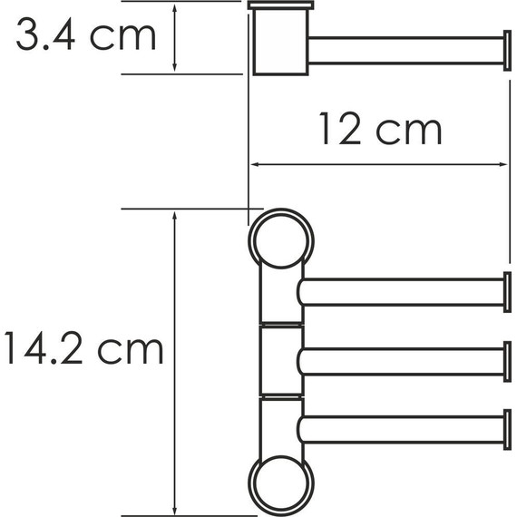 Держатель для полотенец WasserKraft K-1053W, цвет белый - 2 Держатель для полотенец WasserKraft K-1053W, цвет белый фото 2
