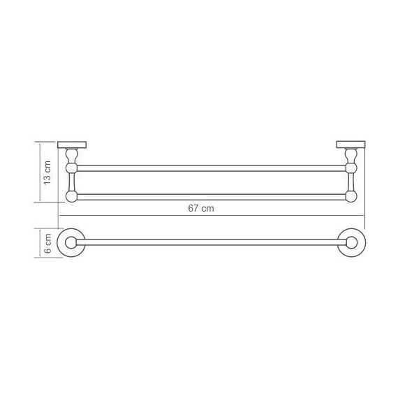 Полотенцедержатель WasserKraft Diemel K-2240 - 4 Полотенцедержатель WasserKraft Diemel K-2240 фото 4