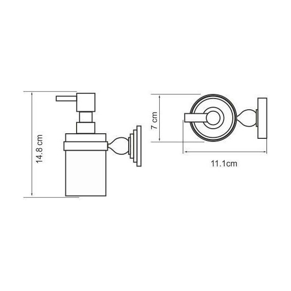 Дозатор для жидкого мыла WasserKraft Diemel K-2299 фото 3