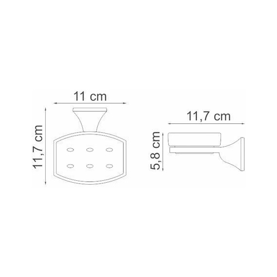 Мыльница WasserKraft Wern K-2529 - 3 Мыльница WasserKraft Wern K-2529 фото 3