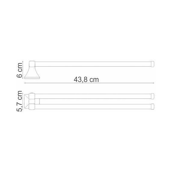 Держатель для полотенец WasserKraft Wern K-2531 - 3 Держатель для полотенец WasserKraft Wern K-2531 фото 3