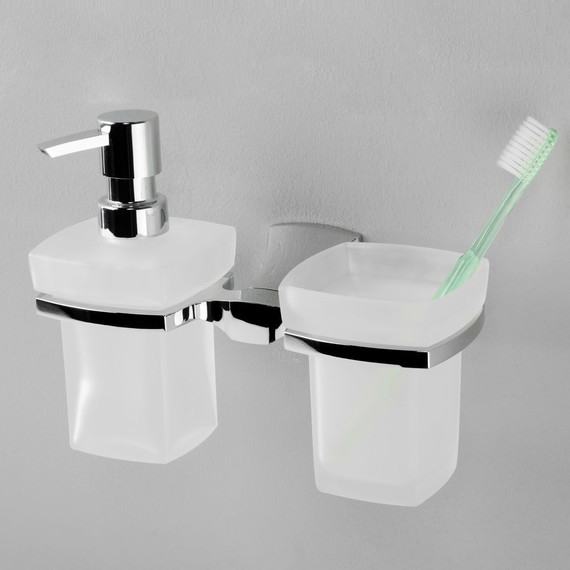 Держатель стакана и дозатор для жидкого мыла WasserKraft Wern K-2589 фото 2