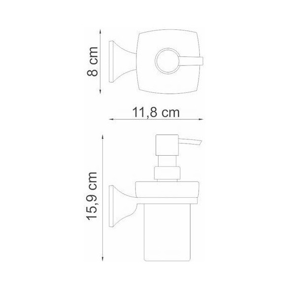 Дозатор для жидкого мыла WasserKraft Wern K-2599 фото 3