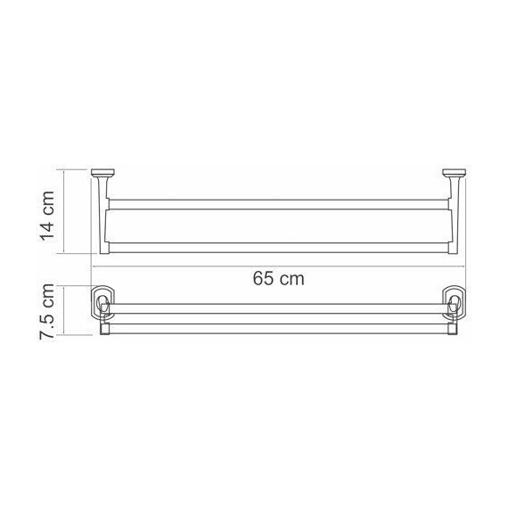 Полотенцедержатель WasserKraft Oder K-3040 - 3 Полотенцедержатель WasserKraft Oder K-3040 фото 3
