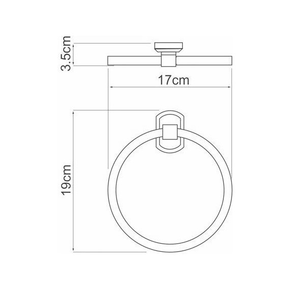 Кольцо для полотенец WasserKraft Oder K-3060 - 3 Кольцо для полотенец WasserKraft Oder K-3060 фото 3