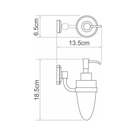 Дозатор для жидкого мыла WasserKraft Oder K-3099 фото 3