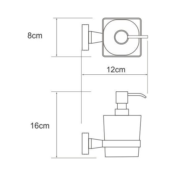 Дозатор для жидкого мыла WasserKraft Dill K-3999 фото 3