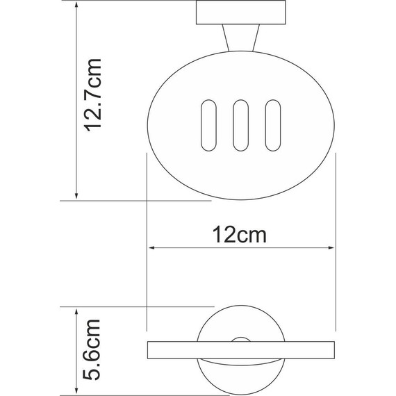 Мыльница WasserKraft Isen K-4069 - 3 Мыльница WasserKraft Isen K-4069 фото 3