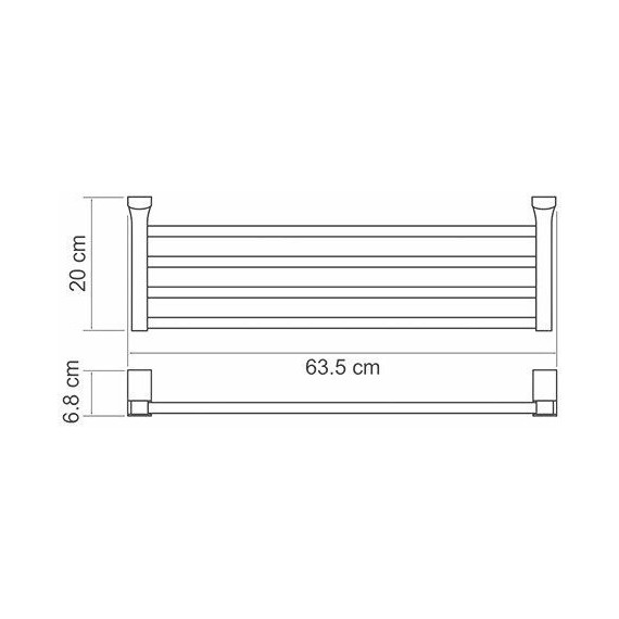 Полка для полотенец WasserKraft Leine K-5011 фото 3