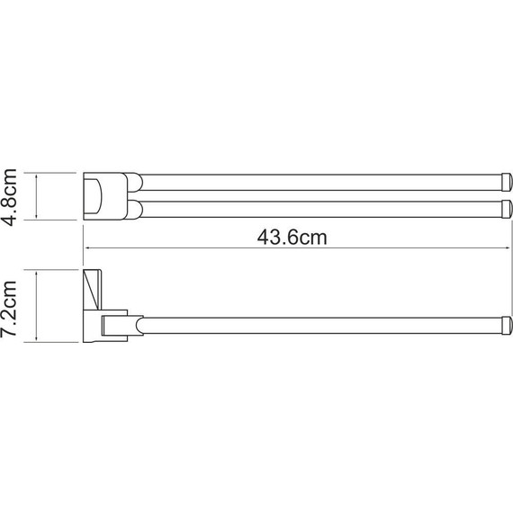 Держатель для полотенец WasserKraft Leine K-5031W - 3 Держатель для полотенец WasserKraft Leine K-5031W фото 3