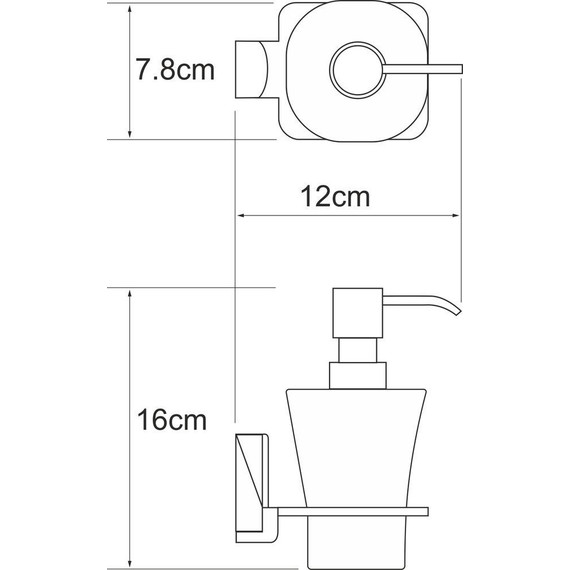 Дозатор для жидкого мыла WasserKraft Leine K-5099W фото 3