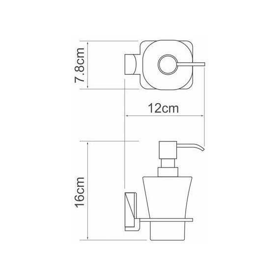 Дозатор для жидкого мыла WasserKraft Leine K-5099 фото 3