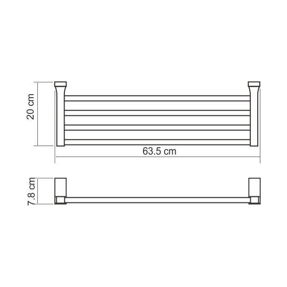 Полка для полотенец WasserKraft Lopau K-6011 фото 3