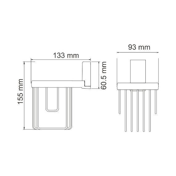 Держатель для освежителя WasserKraft Lopau K-6045 фото 3