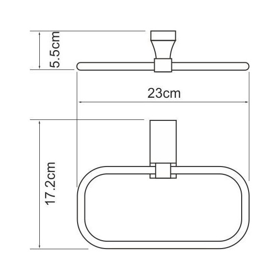 Кольцо для полотенец WasserKraft Lopau K-6060 - 4 Кольцо для полотенец WasserKraft Lopau K-6060 фото 4