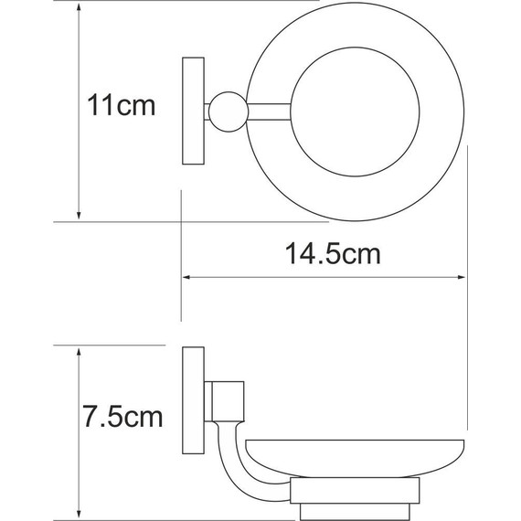 Мыльница WasserKraft Rhein K-6229 - 4 Мыльница WasserKraft Rhein K-6229 фото 4