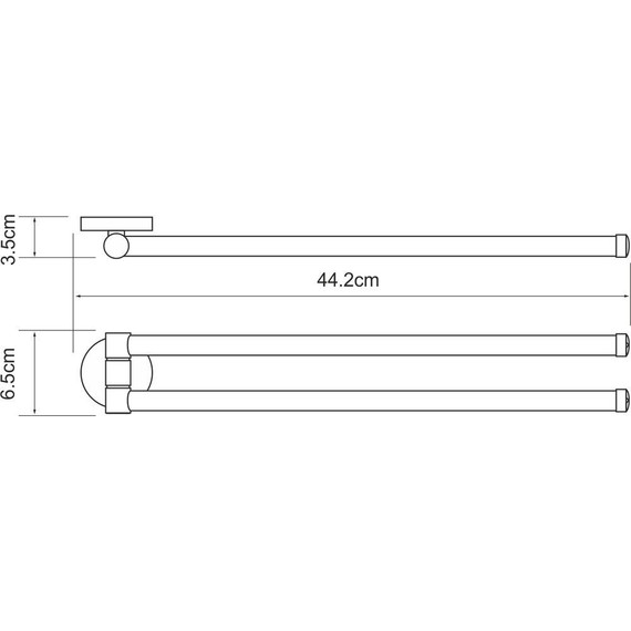 Держатель для полотенец WasserKraft Rhein K-6231 - 3 Держатель для полотенец WasserKraft Rhein K-6231 фото 3