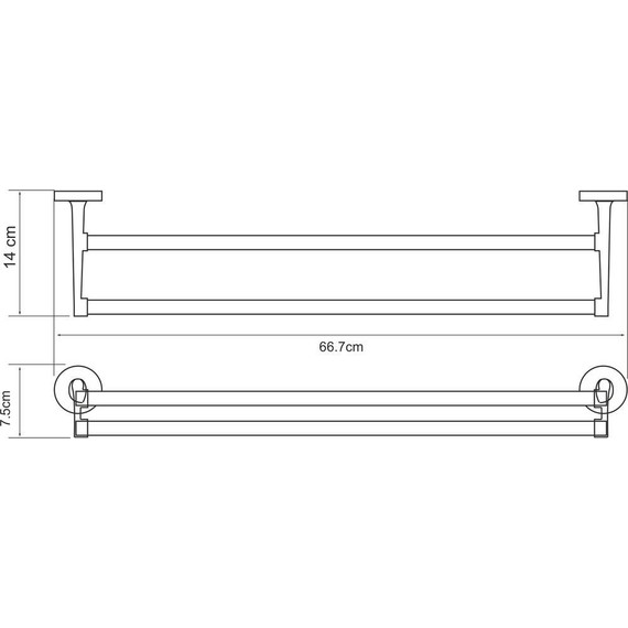 Полотенцедержатель WasserKraft Rhein K-6240 - 3 Полотенцедержатель WasserKraft Rhein K-6240 фото 3
