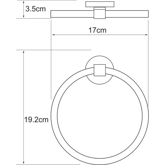 Кольцо для полотенец WasserKraft Rhein K-6260 - 3 Кольцо для полотенец WasserKraft Rhein K-6260 фото 3