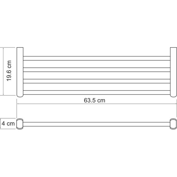 Полка для полотенец WasserKraft Berkel K-6811 фото 4