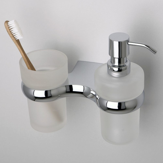 Держатель стакана и дозатор для жидкого мыла WasserKraft Berkel K-6889 фото 2