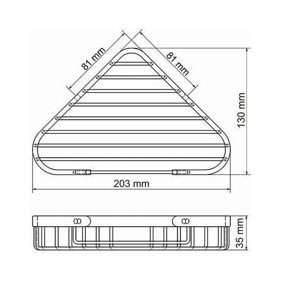 Полка угловая WasserKraft K-733 фото 4