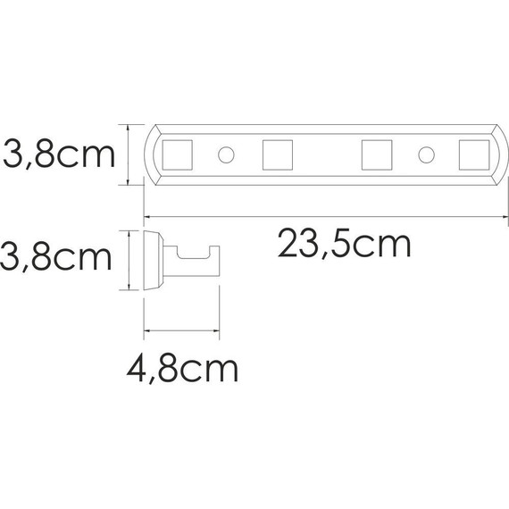 Набор крючков WasserKraft Rhin K-8774, цвет никель фото 3