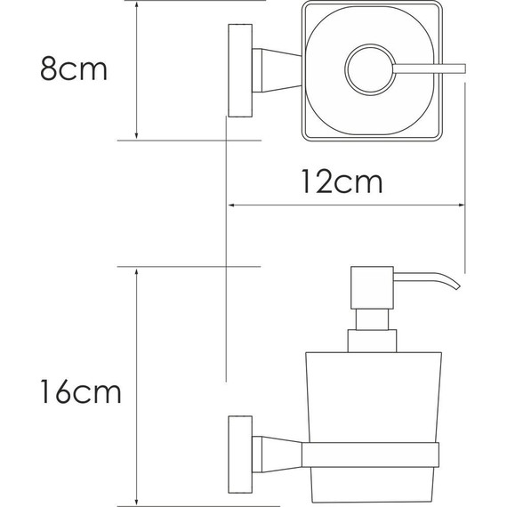 Дозатор для жидкого мыла WasserKraft Rhin K-8799, цвет никель фото 3