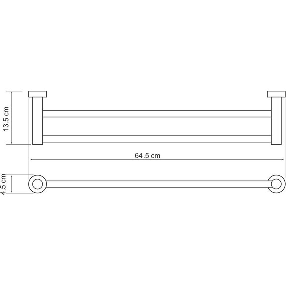 Полотенцедержатель WasserKraft Donau K-9440 фото 3