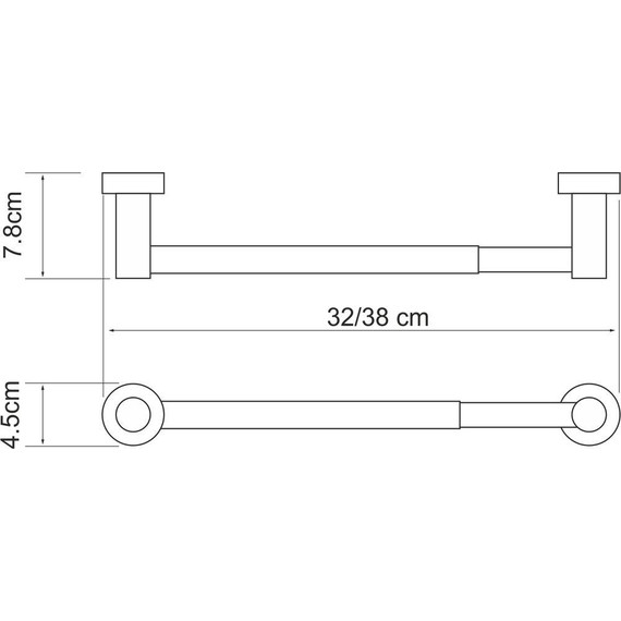 Полотенцедержатель WasserKraft Donau K-9491 фото 3