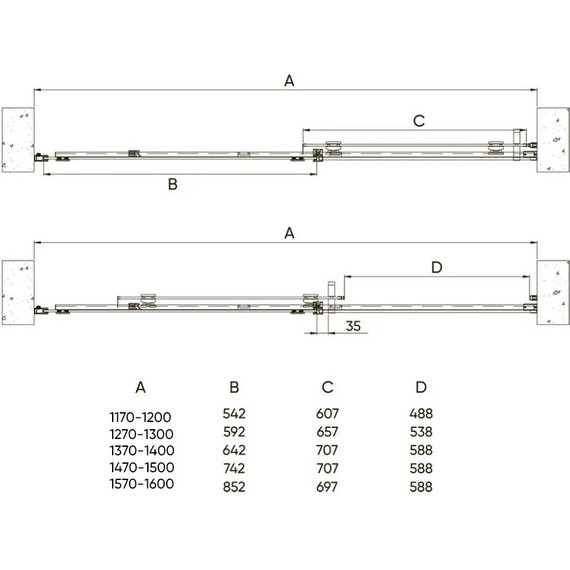 Душевая дверь Veconi Vianno 120 см VN70GR-120-01-C4, графит/прозрачное - 2 Душевая дверь Veconi Vianno 120 см VN70GR-120-01-C4, графит/прозрачное фото 2
