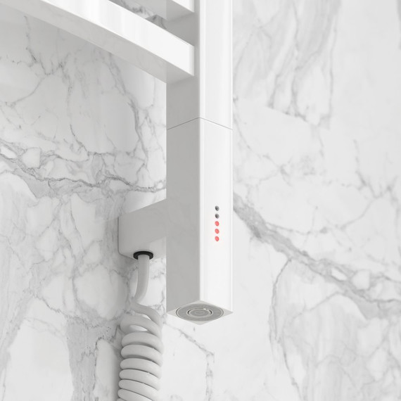 Полотенцесушитель электрический Сунержа Аркус 3.0 П15 800x500 мм 12-5705-8050 R, белый фото 3