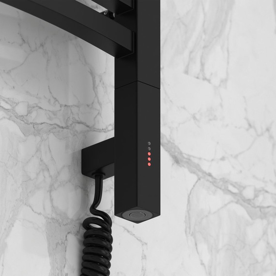 Полотенцесушитель электрический Сунержа Аркус 3.0 П16 1000x500 мм 31-5705-1050 R, чёрный матовый фото 3