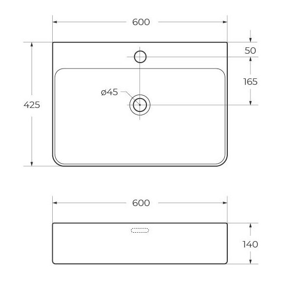Раковина-чаша BelBagno 60 см BB1338 фото 3