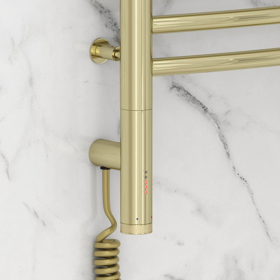 Полотенцесушитель электрический Сунержа Богема 3.0 П16 1000x500 мм (выгнутая перемычка) 020-5802-1050 L, шампань фото 3