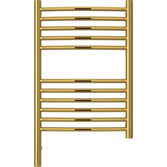 Полотенцесушитель электрический Сунержа Богема 3.0 П11 600x400 мм (выгнутая перемычка) 03-5802-6040 L, золото фото 2