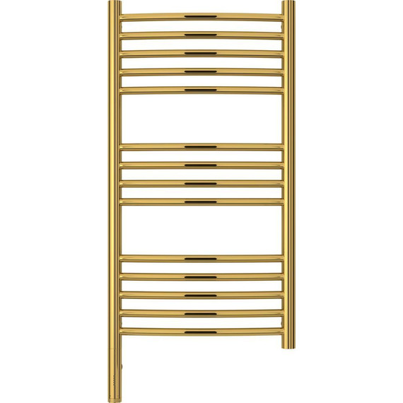 Полотенцесушитель электрический Сунержа Богема 3.0 П14 800x400 мм (выгнутая перемычка) 03-5802-8040 L, золото фото 2