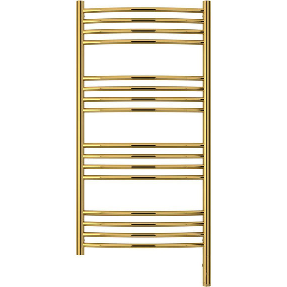 Полотенцесушитель электрический Сунержа Богема 3.0 П16 1000x500 мм (выгнутая перемычка) 03-5803-1050 R, золото фото 2